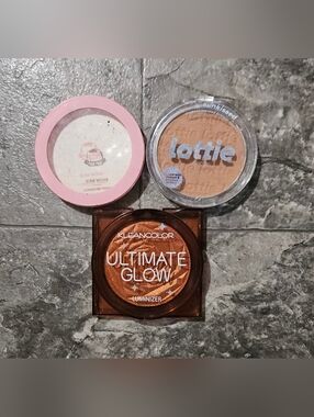 KleanColor Ultimate Glow Luminizer, Lottie London Bronzer & Illuminating Powder